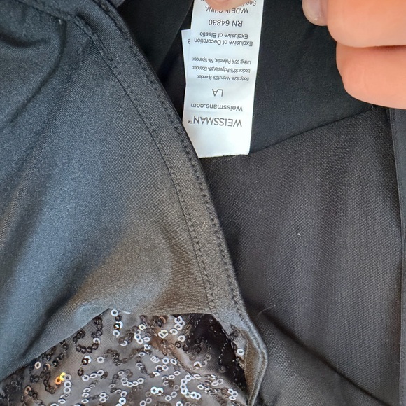 Weissman Black Sequin Jacket - Picture 11 of 12
